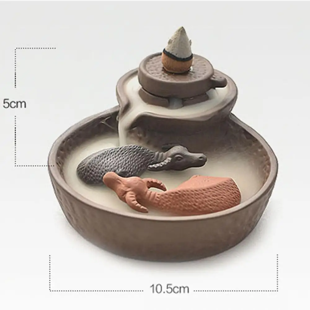 Fish Backflow Incense Burner Meditation Gifts Home Office Tea House Decor Smoke Waterfall Incense Holder Zen Buddhist Ornaments
Fish Backflow Incense Burner Meditation Gifts Home Office Tea House Decor Smoke Waterfall Incense Holder Zen Buddhist Ornaments