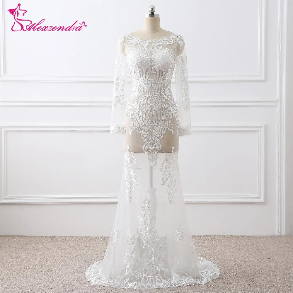 Alexzendra Stock Dress Illusion Lace Mermaid Sexy Prom Dresses with Long Sleeves Evening Dress Party Dresses
Alexzendra Stock Dress Illusion Lace Mermaid Sexy Prom Dresses with Long Sleeves Evening Dress Party Dresses