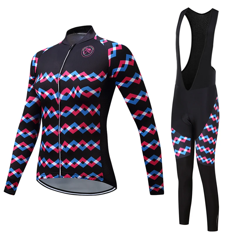 2022 Women's Long Sleeve Maillot Bicycle Clothes Set Fall Cycling Clothing BIB Pants Kit Sport Bike Jersey Female Skinsuit Wear
2022 Women's Long Sleeve Maillot Bicycle Clothes Set Fall Cycling Clothing BIB Pants Kit Sport Bike Jersey Female Skinsuit Wear