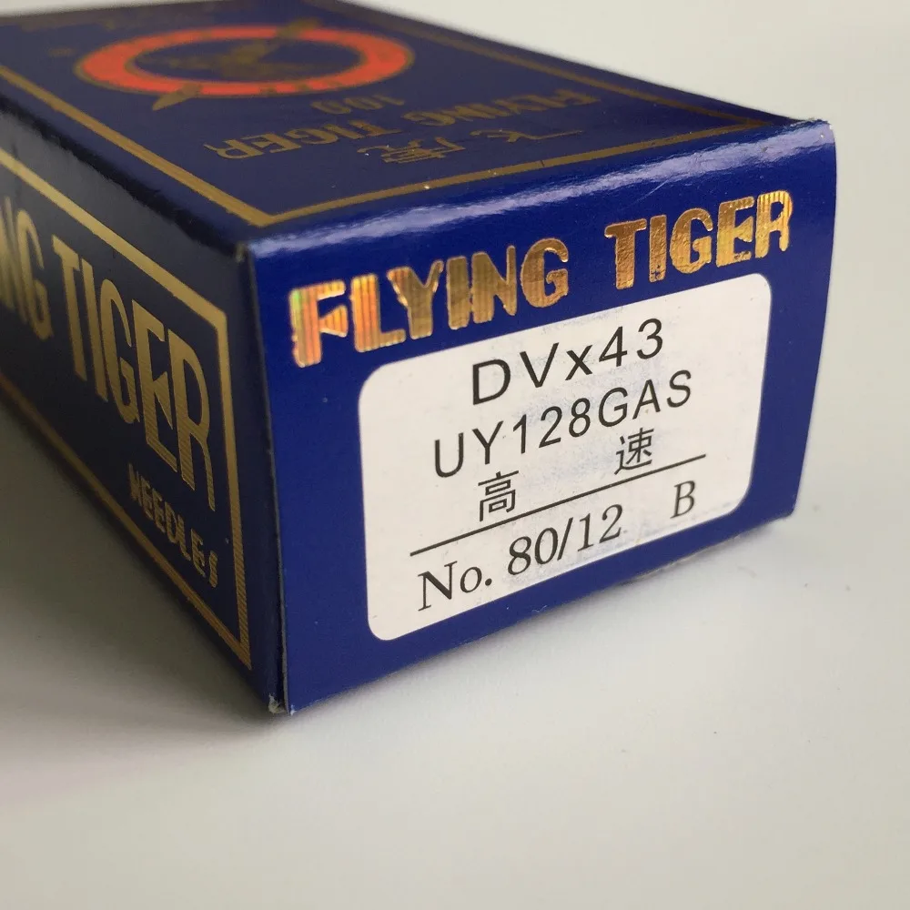 100pcs/lot Flying Tiger DVx43,UY128GAS,80/12B,Industrial Sewing Machine Needles Stainless Steel,New Arrival
100pcs/lot Flying Tiger DVx43,UY128GAS,80/12B,Industrial Sewing Machine Needles Stainless Steel,New Arrival