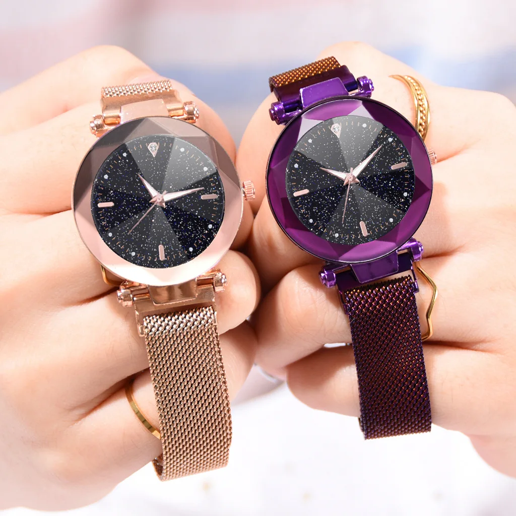 Dropshipping 2019 Luxury Women Watches Stainless Steel Magnetic Buckle Starry Sky Crystal Wrist Watches for Women Ladies Watch
Dropshipping 2019 Luxury Women Watches Stainless Steel Magnetic Buckle Starry Sky Crystal Wrist Watches for Women Ladies Watch