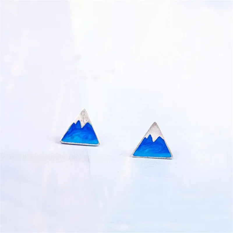 Creative New Fashion 925 Sterling Silver Jewelry Blue Triangle Geometry Snow Mountain Fresh Cute Female Stud Earrings SE496
Creative New Fashion 925 Sterling Silver Jewelry Blue Triangle Geometry Snow Mountain Fresh Cute Female Stud Earrings SE496