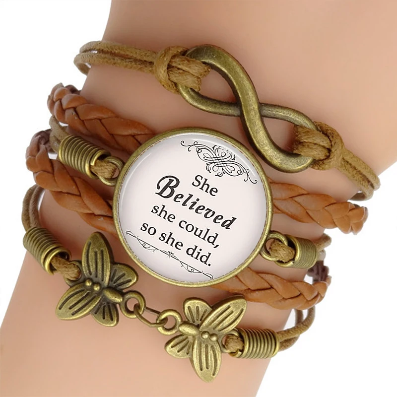 Infinity Wrap Bracelet Men Women Inspirational Jewelry Believe Brown Rope Bracelet
Infinity Wrap Bracelet Men Women Inspirational Jewelry Believe Brown Rope Bracelet