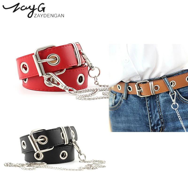 ZATG Punk Hip-hop Design Detachable Waist Belt Chain harajuku Trendy Women Belts Lady Fashion luxury leather Waistband Jeans
ZATG Punk Hip-hop Design Detachable Waist Belt Chain harajuku Trendy Women Belts Lady Fashion luxury leather Waistband Jeans