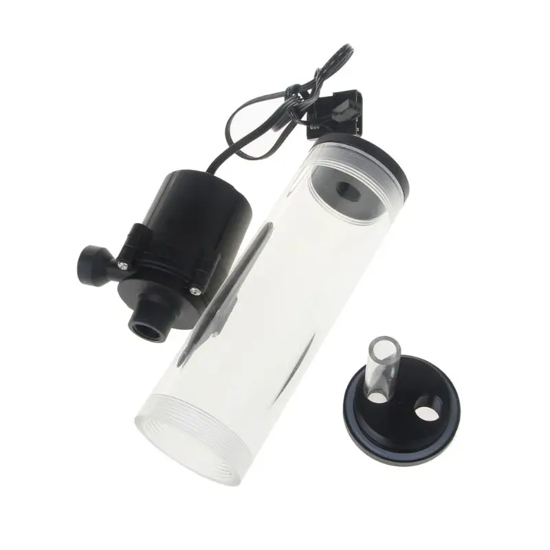 G1/4" Thread XHC8+160mm Cylinder Computer Water Tank 12V 19W PC Water Cooling SC600 Pump Radiator Waterblock Holder Kit For CPU
G1/4" Thread XHC8+160mm Cylinder Computer Water Tank 12V 19W PC Water Cooling SC600 Pump Radiator Waterblock Holder Kit For CPU
