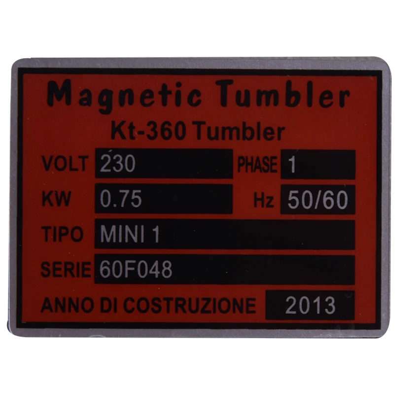 Reversing Magnetic Tumbler KT-360A 110V/220V Jewelry Polishing Machine Goldsmith Tools Capacity 1300g
Reversing Magnetic Tumbler KT-360A 110V/220V Jewelry Polishing Machine Goldsmith Tools Capacity 1300g
