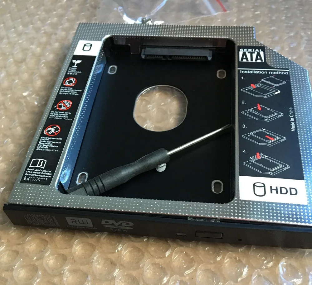New 2nd HDD Caddy 12.7mm SATA 2.5'' SSD Hard Drive Case for HP Envy dv6-7210us dv6-7263er
New 2nd HDD Caddy 12.7mm SATA 2.5'' SSD Hard Drive Case for HP Envy dv6-7210us dv6-7263er