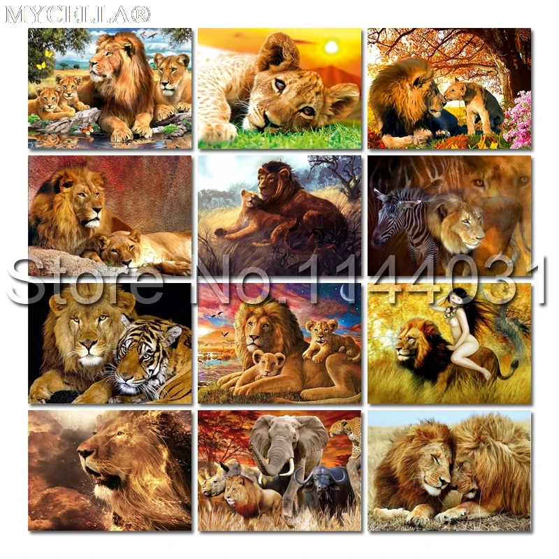 5D DIY Diamond Painting Lion Embroidery Animal Cross Stitch Full Rhinestone Mosaic Painting Home Decor Gift Christmas Arts
5D DIY Diamond Painting Lion Embroidery Animal Cross Stitch Full Rhinestone Mosaic Painting Home Decor Gift Christmas Arts