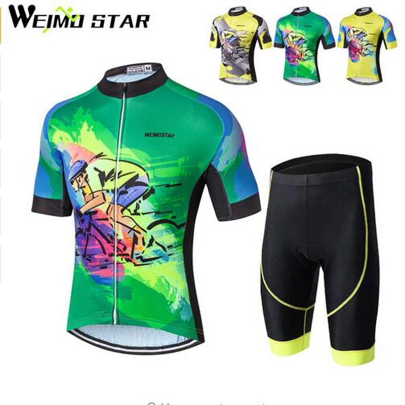 WEIMOSTAR Cycling Jersey Sets Ropa Ciclismo Mens Summer Short Sleeve Riding Sportswear Bike Bicycle Shirt Pad Bib Shorts 3-Color
WEIMOSTAR Cycling Jersey Sets Ropa Ciclismo Mens Summer Short Sleeve Riding Sportswear Bike Bicycle Shirt Pad Bib Shorts 3-Color