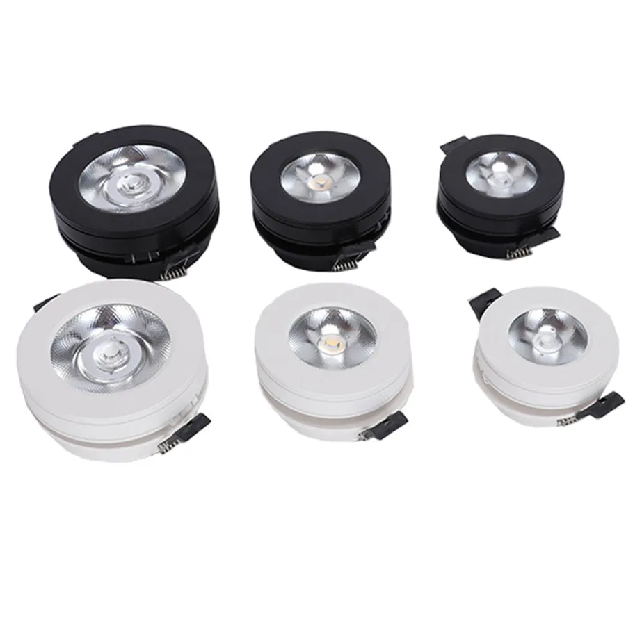 BEIAIDI 3/5/7/10W Ultra-thin Recessed LED Ceiling Downlight 360 Degree Adjustable COB Panel Spotlight With Driver | Лампы и освещение