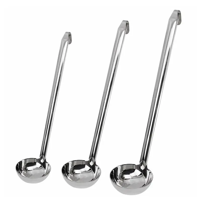 Stainless Steel Long Handle Ladle Serving Spoon Unbreakable Big Round Dinner Scoop Creative Kitchen Cooking Utensils Tableware
Stainless Steel Long Handle Ladle Serving Spoon Unbreakable Big Round Dinner Scoop Creative Kitchen Cooking Utensils Tableware