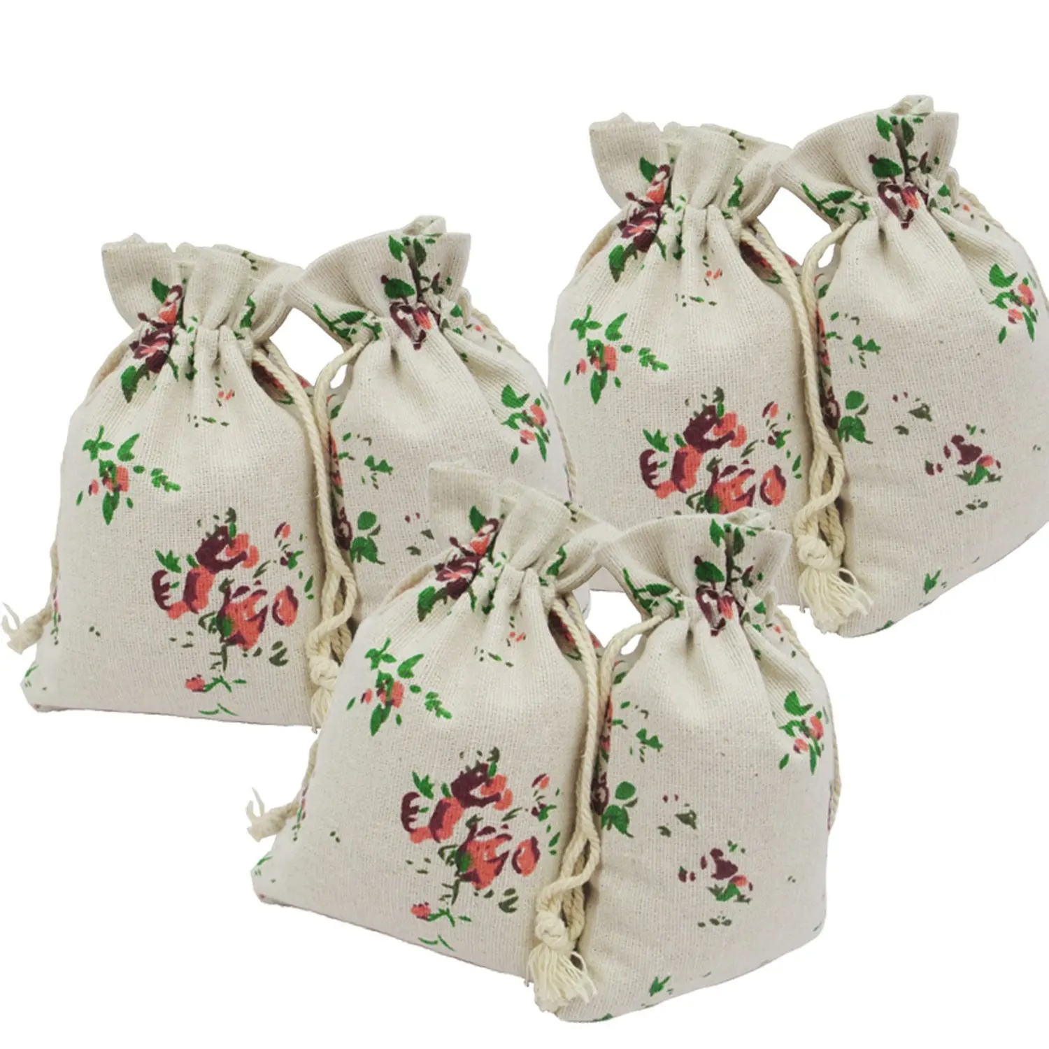 

Printing Sack Jewelry Gift Beam Pockets Cotton and Linen Bag Drive Midge Package Sweet Bursa Sachets Herbal Medicine Bags Supply