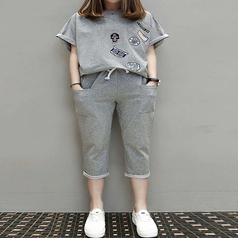 Plus size fat mm new tracksuit women Summer casual o-neck short sleeve women 2 piece set top and pants XL -XXXXXL 221
Plus size fat mm new tracksuit women Summer casual o-neck short sleeve women 2 piece set top and pants XL -XXXXXL 221