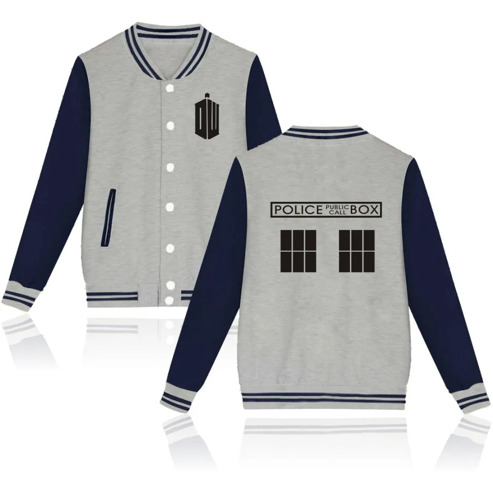 LUCKYFRIDAYF fashion design Doctor Who printed Baseball Jacket men women Hoodies Sweatshirts casual Jackets coats tops plus size
LUCKYFRIDAYF fashion design Doctor Who printed Baseball Jacket men women Hoodies Sweatshirts casual Jackets coats tops plus size