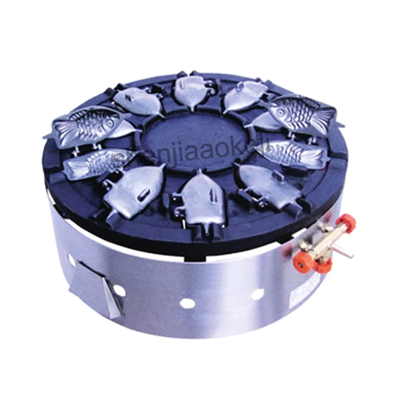 Gas Rotary Baked Fish Cake Machine Baking Fish Mold Cake machine Grilled fish pie furnace Baked Fish pie Stove 1PC
Gas Rotary Baked Fish Cake Machine Baking Fish Mold Cake machine Grilled fish pie furnace Baked Fish pie Stove 1PC