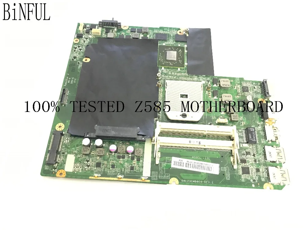 BiNFUL SUPER WORKING DALZ3CMB8E0 материнская плата для ноутбука LENOVO Z585 ноутбук с