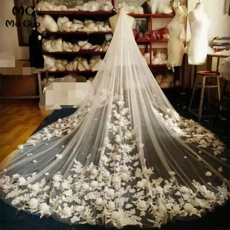 E Style 3 Meters White Ivory Cathedral Wedding Veils 300*300cm Lace Edge Bridal Veil Wedding Accessories Bride Wedding Veil
E Style 3 Meters White Ivory Cathedral Wedding Veils 300*300cm Lace Edge Bridal Veil Wedding Accessories Bride Wedding Veil