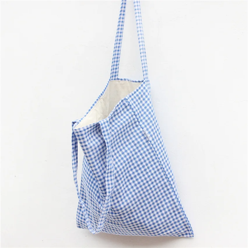 YILE Cotton Linen Shopping Tote Shoulder Carrying Bag Eco Reusable Bag Blue Plaid L130
YILE Cotton Linen Shopping Tote Shoulder Carrying Bag Eco Reusable Bag Blue Plaid L130