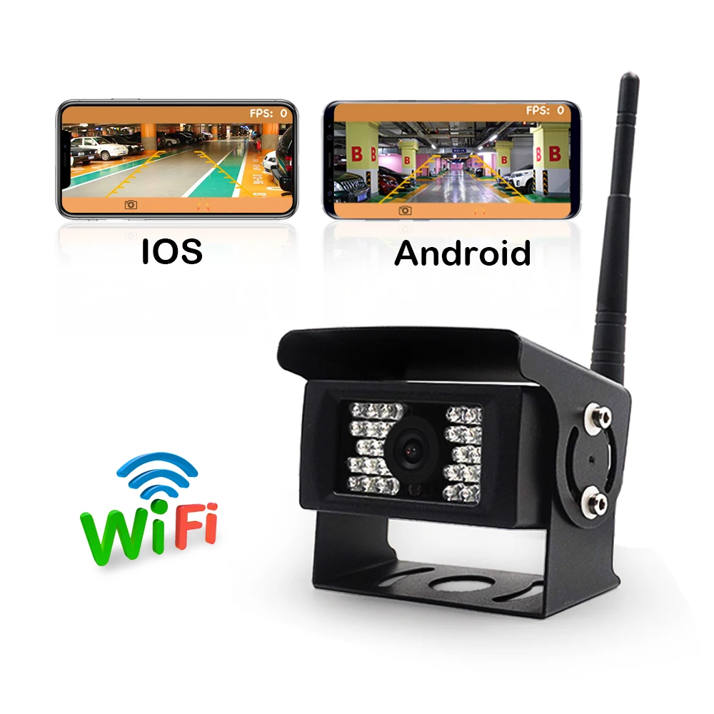 Камера заднего вида для автомобиля Wi Fi резервная камера работает с телефонами