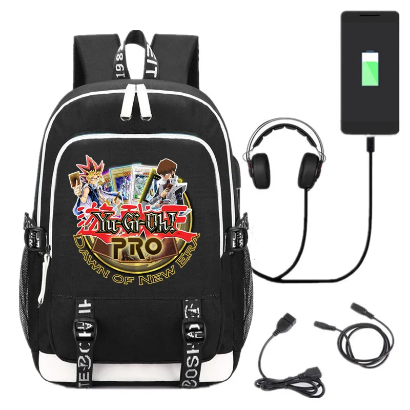 New Anime Yu-Gi-Oh! USB Backpack Duel Monsters School Bag Bookbag for teenagers Casual Laptop Shoulder Travel Bags
New Anime Yu-Gi-Oh! USB Backpack Duel Monsters School Bag Bookbag for teenagers Casual Laptop Shoulder Travel Bags