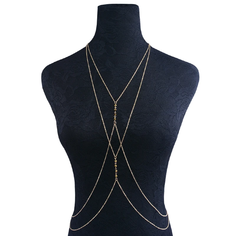 Bohemia Cross Copper Chain with Acrylic Beads Pendant Necklace Body Chest Chain for Women Summer Beach/Party Body Bikini Jewelry
Bohemia Cross Copper Chain with Acrylic Beads Pendant Necklace Body Chest Chain for Women Summer Beach/Party Body Bikini Jewelry