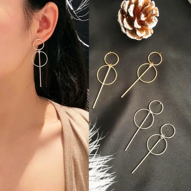 Fashion Metal Geometric Earrings Punk Simple Gold Color Long Tassel Pendant Size Circle Earrings For Women Hollow Drop Earrings
Fashion Metal Geometric Earrings Punk Simple Gold Color Long Tassel Pendant Size Circle Earrings For Women Hollow Drop Earrings