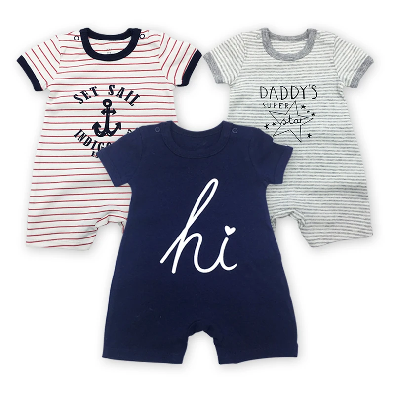 Baby Clothing Newborn jumpsuits Baby Boy Girl Romper Clothes 3 Pieces/lot Short Sleeve Infant Product
Baby Clothing Newborn jumpsuits Baby Boy Girl Romper Clothes 3 Pieces/lot Short Sleeve Infant Product
