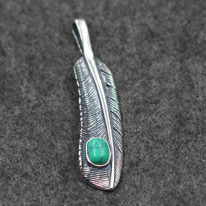 Takahashi Goro S925 Sterling Silver Jewelry With Turquoise Feather Pendant Thai Old Jewelry With Vintage Pendant
Takahashi Goro S925 Sterling Silver Jewelry With Turquoise Feather Pendant Thai Old Jewelry With Vintage Pendant