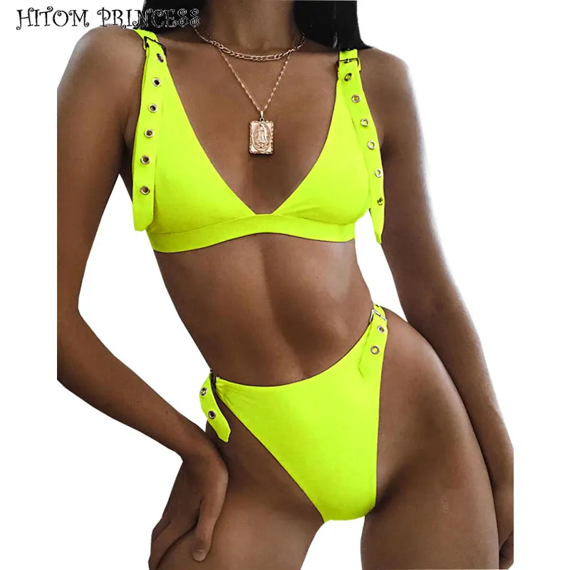 HITOM PRINCESS Women Sexy Bandage Bikini Set Adjustable Push Up Swimsuit Women Swimwear Beachwear Brazilian Bathing Suit Female
HITOM PRINCESS Women Sexy Bandage Bikini Set Adjustable Push Up Swimsuit Women Swimwear Beachwear Brazilian Bathing Suit Female