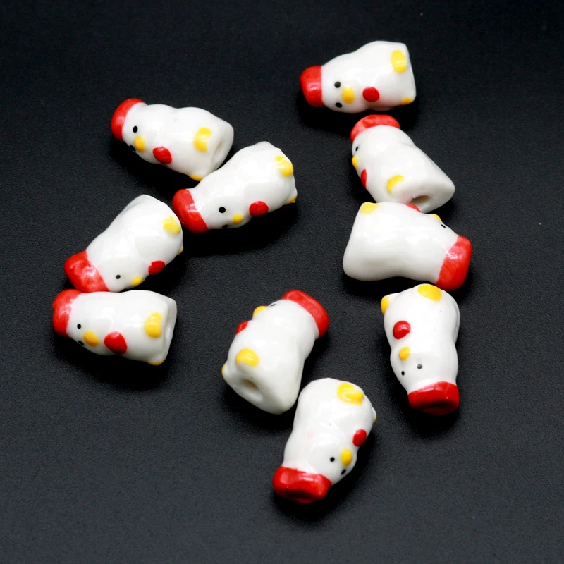 100pcs/lot Chicken Shape Ceramic Beads 20x11mm Popular Small Porcelain Pendants Fit Snack Bar Car Toy Fashion Jewelry DIY Making
100pcs/lot Chicken Shape Ceramic Beads 20x11mm Popular Small Porcelain Pendants Fit Snack Bar Car Toy Fashion Jewelry DIY Making
