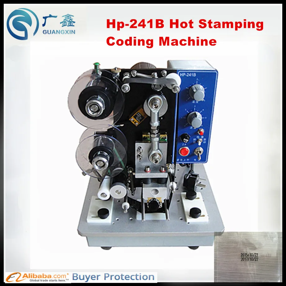 2016 high quality hp-241 hot stamping coding machine hp-241b ribbon hot code printer coding machine date printing machine
2016 high quality hp-241 hot stamping coding machine hp-241b ribbon hot code printer coding machine date printing machine