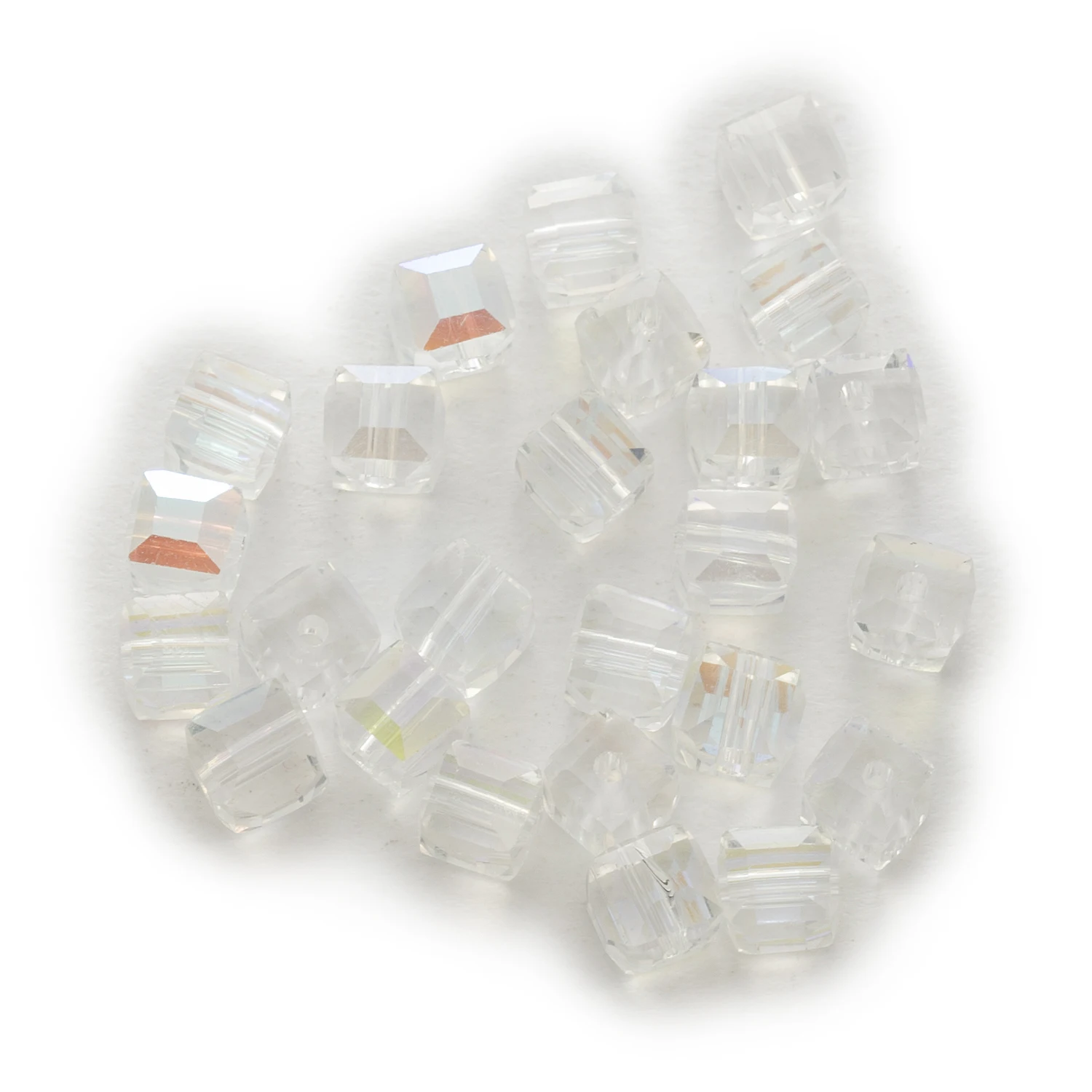 50 Piece Clear AB Color Cut Faceted Crystal Glass Square Beads For Handmade Bracelet Necklaces DIY Jewelry Making 4-8mm
50 Piece Clear AB Color Cut Faceted Crystal Glass Square Beads For Handmade Bracelet Necklaces DIY Jewelry Making 4-8mm