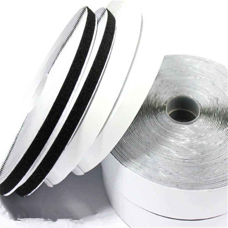 2 Rolls 3M Black Strong Self Adhesive Hook Loop Tape Fastener Sticky 100CM Free Shipping