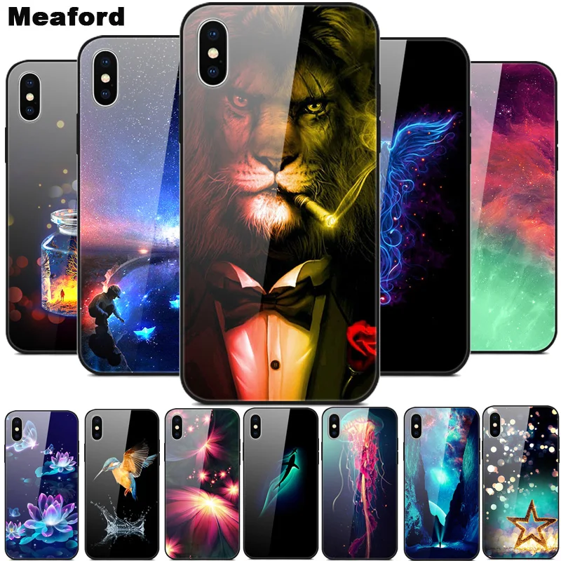 Tempered Glass Case For iPhone 7 Plus 8 8Plus 6 6S Cover Soft Bumper 3D Cat Printing Funda For iPhone XS MAX XR 10 11 Phone Case
Tempered Glass Case For iPhone 7 Plus 8 8Plus 6 6S Cover Soft Bumper 3D Cat Printing Funda For iPhone XS MAX XR 10 11 Phone Case