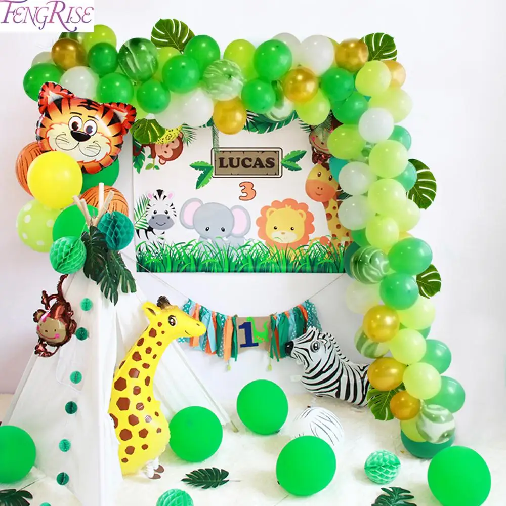 FENGRISE Green Balloon Jungle Party Decorations Safari Party Decor Jungle Animals Birthday Party Decoration Jungle child Baloons
FENGRISE Green Balloon Jungle Party Decorations Safari Party Decor Jungle Animals Birthday Party Decoration Jungle child Baloons