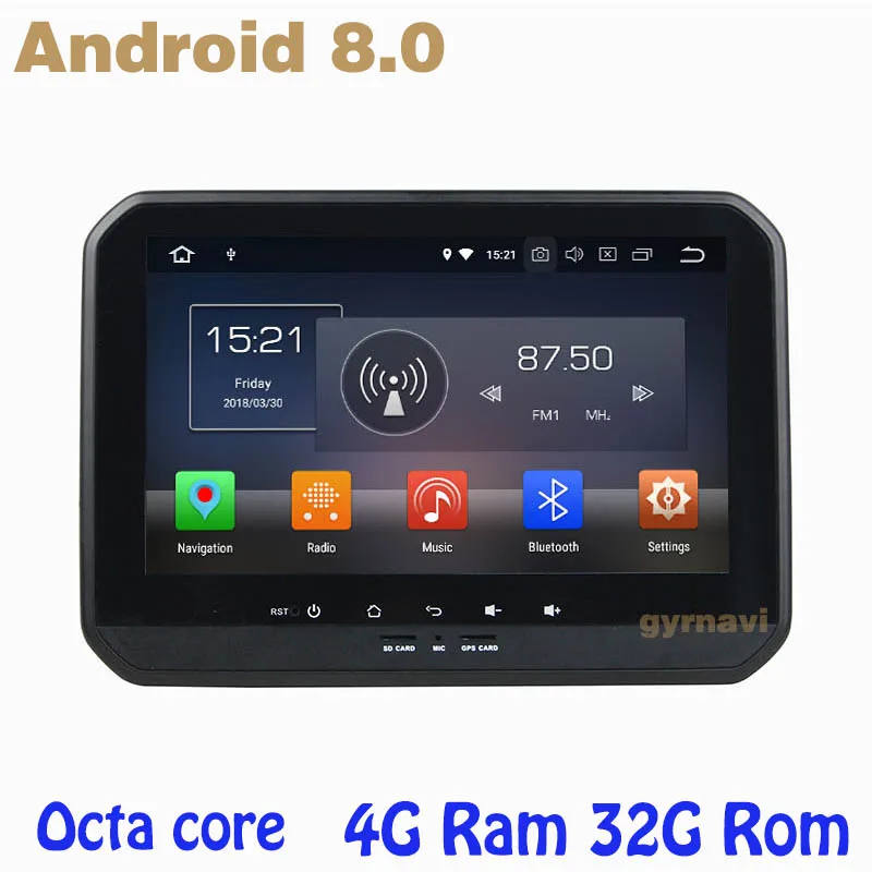 Octa core PX5 Android 8 0 автомобильный проигрыватель с радио и GPS для suzuki ignis 2017 2018 4G