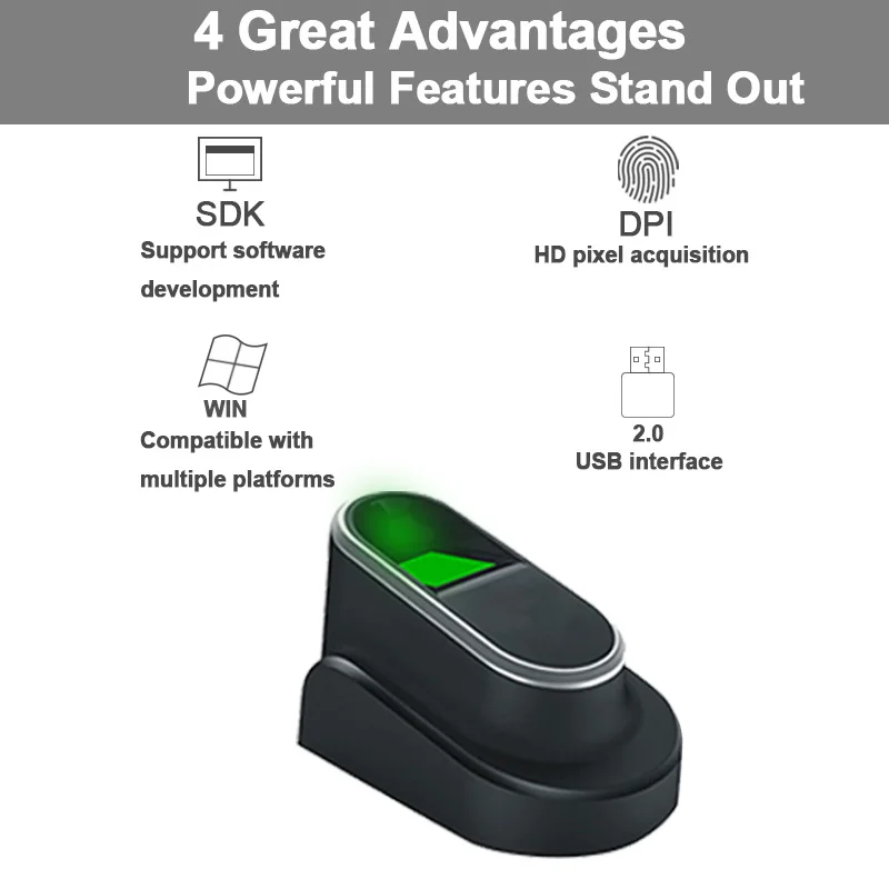 OULET USB биометрический считыватель отпечатков пальцев сенсор сканер Модуль с SDK