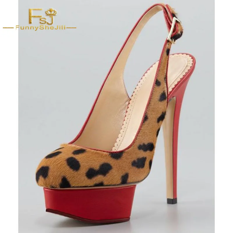FSJ Women Shoes Ladies Pumps 2108 Spring Autumn Leopard Print Almond Toe Platform Stiletto Heel Slingback Big Size Shoes41 42 43
FSJ Women Shoes Ladies Pumps 2108 Spring Autumn Leopard Print Almond Toe Platform Stiletto Heel Slingback Big Size Shoes41 42 43