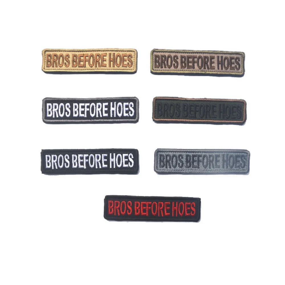 3D Embroidery Patches Loops And Hook BROS BEFORS HOES Patches Military Badge Badges Stickers Strip English Chest
3D Embroidery Patches Loops And Hook BROS BEFORS HOES Patches Military Badge Badges Stickers Strip English Chest