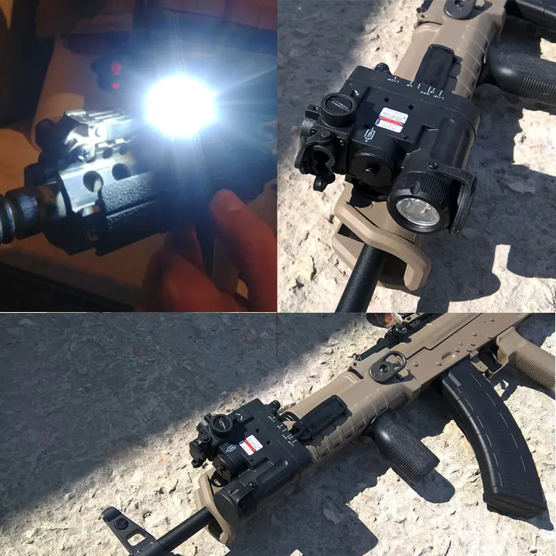 Tactical Hunting Flashlight DBAL-D2 IR Laser Scope Sight and Led Torch DBAL-EMKII Weapon Light (EX328)
Tactical Hunting Flashlight DBAL-D2 IR Laser Scope Sight and Led Torch DBAL-EMKII Weapon Light (EX328)