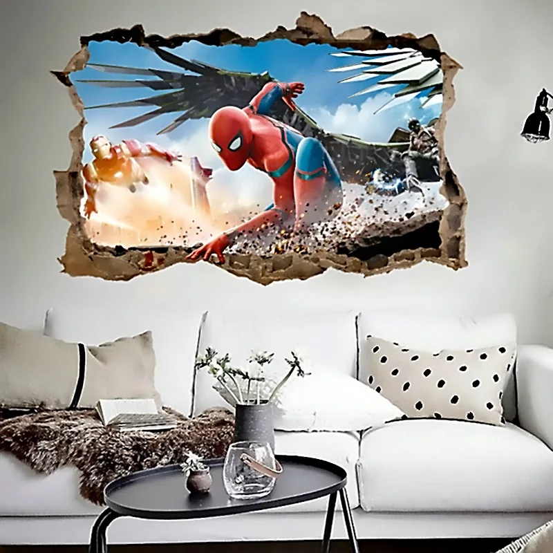 cartoon spiderman iron man wall decals for kids rooms decor 3d effect decorative wall stickers diy posters gift pvc mural art
cartoon spiderman iron man wall decals for kids rooms decor 3d effect decorative wall stickers diy posters gift pvc mural art