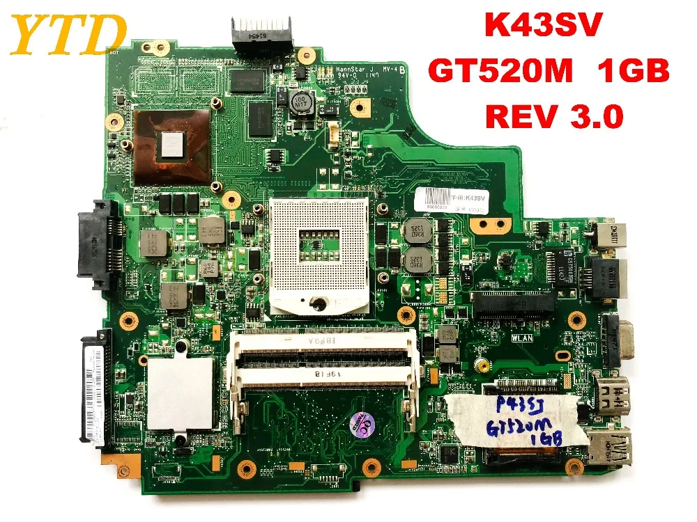 Original for ASUS K43SV laptop motherboard K43SV REV 3.0 GT520M 1GB tested good free shipping connectors
Original for ASUS K43SV laptop motherboard K43SV REV 3.0 GT520M 1GB tested good free shipping connectors