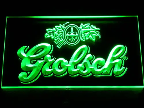 007 Grolsch Beer Bar Pub Club Новый светодиодный неоновый светильник с выключателем вкл./выкл.