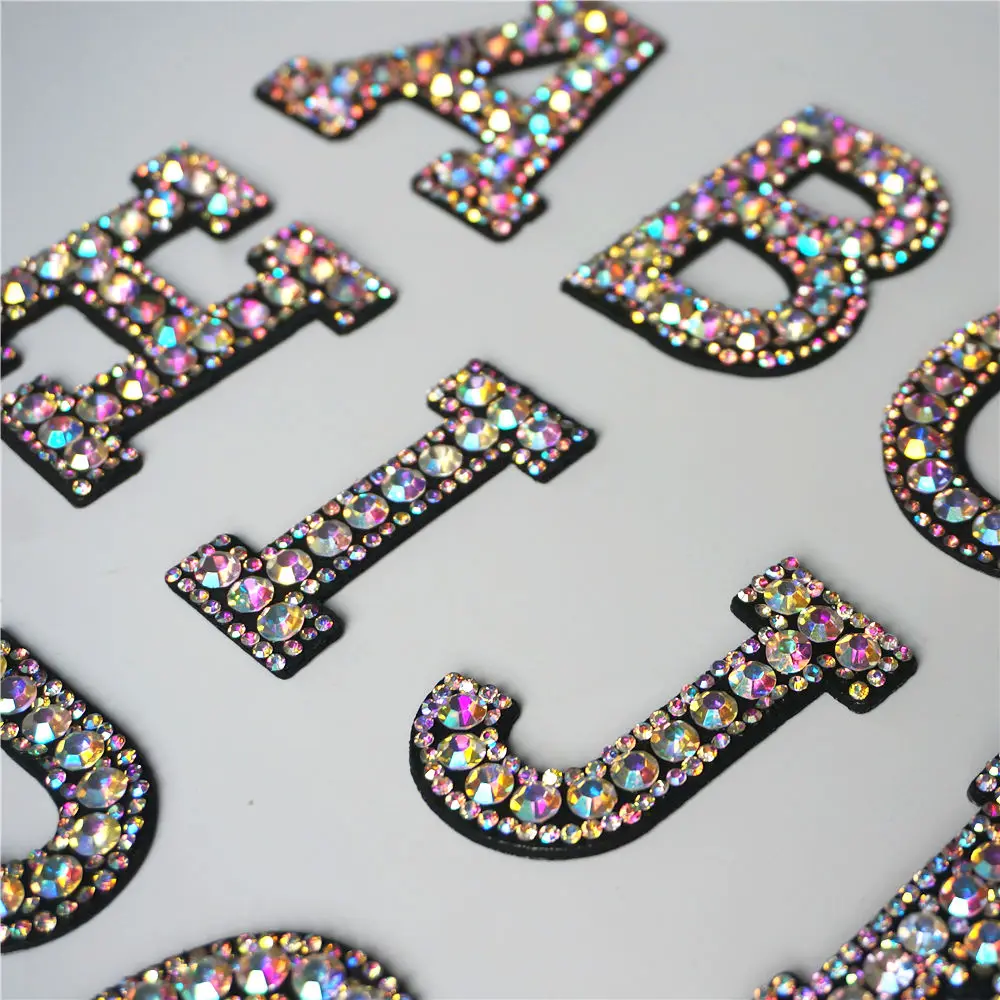 26 Letters Rhinestones Alphabet ABC Sew Iron On Patches Rainbow Shining Badges For Name DIY Dress Jeans Appliques Decoration
26 Letters Rhinestones Alphabet ABC Sew Iron On Patches Rainbow Shining Badges For Name DIY Dress Jeans Appliques Decoration