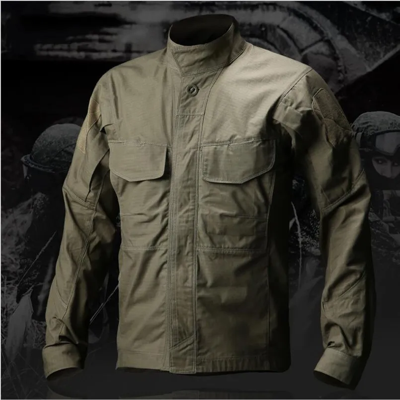 Новейшая тактическая рубашка с длинным рукавом военная Униформа для солдат