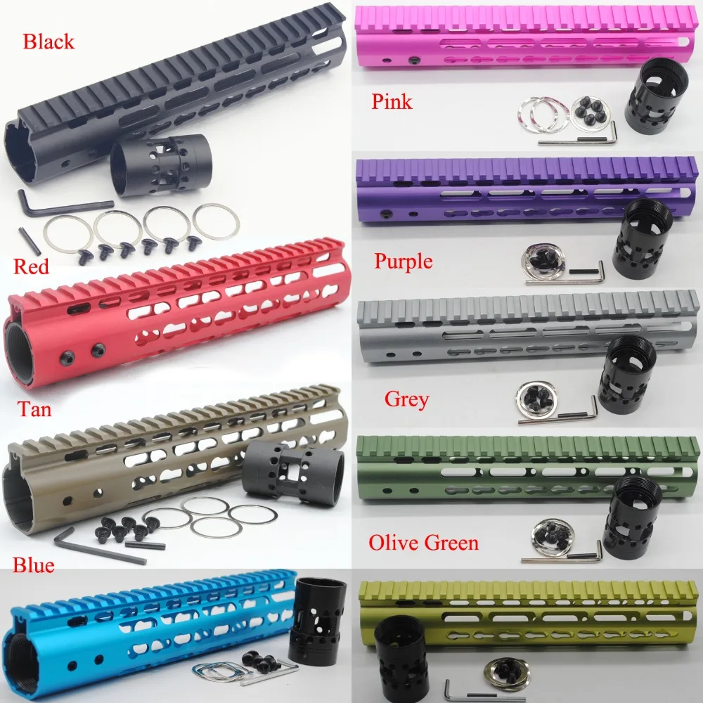 TriRock 9 Color 10'' inch Length Ultralight Slim Keymod Handguard Rail Free Float Mount System For AR-15/M4/M16 .223/5.56
TriRock 9 Color 10'' inch Length Ultralight Slim Keymod Handguard Rail Free Float Mount System For AR-15/M4/M16 .223/5.56