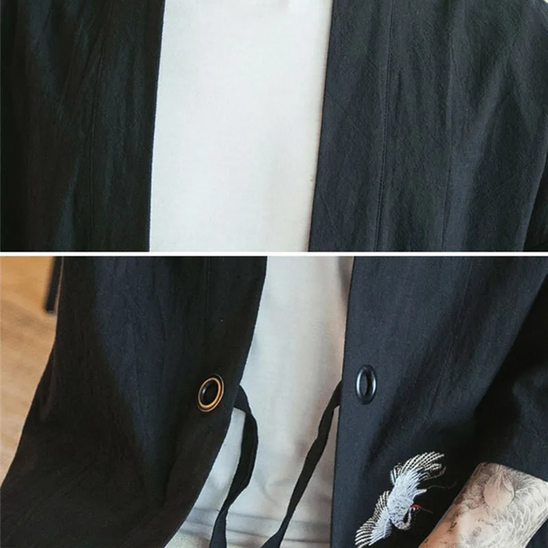 Embroidery Men Japanese Yukata Coat Jacket Kimono Outwear Cotton Vintage Retro Loose Top Fashion Plus Size M-5XL 904-832
Embroidery Men Japanese Yukata Coat Jacket Kimono Outwear Cotton Vintage Retro Loose Top Fashion Plus Size M-5XL 904-832