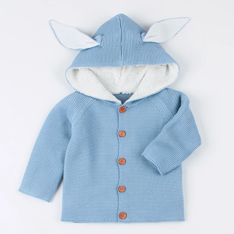 Spring Sweater for Baby Girls Knitted Jackets Cute 3D Rabbit Ear Newborn Boys Cardigans Coats Long Sleeve Children Knitwear Tops
Spring Sweater for Baby Girls Knitted Jackets Cute 3D Rabbit Ear Newborn Boys Cardigans Coats Long Sleeve Children Knitwear Tops