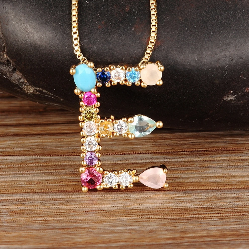 Hot Sale Gold Color Initial CZ Necklace Charm Letter Necklace Name Jewelry For Women Accessories Girlfriend Best Gift
Hot Sale Gold Color Initial CZ Necklace Charm Letter Necklace Name Jewelry For Women Accessories Girlfriend Best Gift