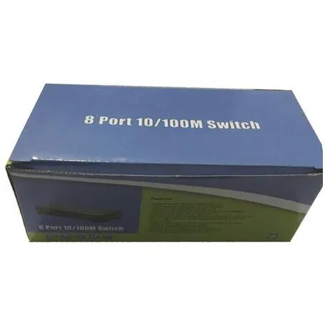Сетевой коммутатор 10 / 100 Мбит/с 8 портов быстрая для сети Ethernet концентратор